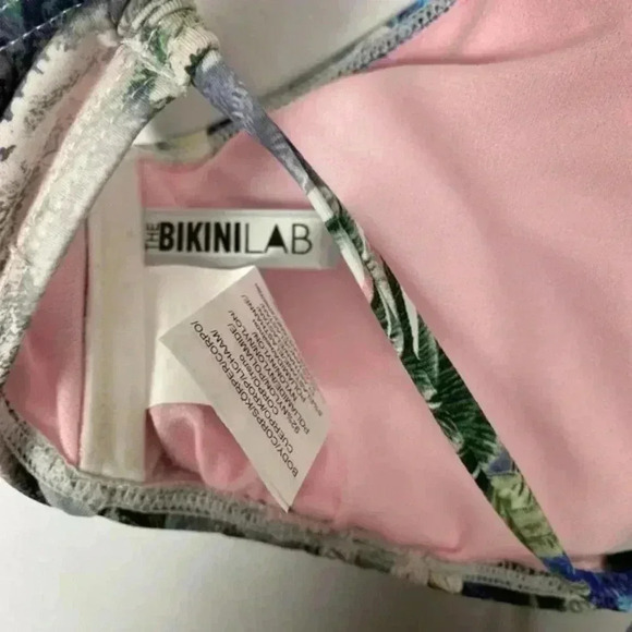 The Bikini Lab High Neck Bikini Top Floral Small - Picture 4 of 5